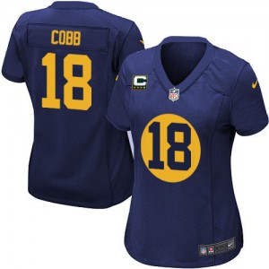 Femmes Nike Packers de verte Bay # Randall Cobb élite bleu marine remplaçant 18C Patch NFL Maillot Magasin