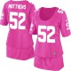 Women Nike Green Bay Packers &52 Clay Matthews Elite Pink Breast Cancer Awareness NFL Jersey