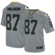 Men Nike Green Bay Packers &87 Jordy Nelson Elite Lights Out Grey NFL Jersey