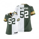 Women Nike Green Bay Packers &52 Clay Matthews Elite Team/Road Two Tone NFL Jersey