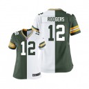 Women Nike Green Bay Packers &12 Aaron Rodgers Elite Team/Road Two Tone NFL Jersey