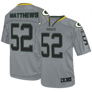 Packers de verte Bay jeunesse Nike # 52 Clay Matthews élite Lights Out gris NFL Maillot Magasin Packers de verte Bay jeunesse Nike # 52 Clay Matthews élite Lights Out gris NFL Maillot Magasin