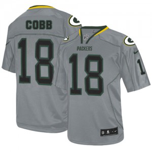 Packers de verte Bay jeunesse Nike # 18 Randall Cobb élite Lights Out gris NFL Maillot Magasin