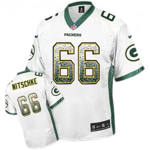 Hommes Nike Packers de verte Bay # 66 Ray Nitschke Élite blanc Drift mode NFL Maillot Magasin