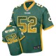 Men Nike Green Bay Packers &52 Clay Matthews Elite Green Drift Fashion NFL Jersey