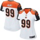 Women Nike Cincinnati Bengals &99 Margus Hunt Elite White NFL Jersey