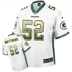 Hommes Nike Packers de verte Bay # 52 Clay Matthews Élite Blanc Drift mode NFL Maillot Magasin Hommes Nike Packers de verte Bay # 52 Clay Matthews Élite Blanc Drift mode NFL Maillot Magasin
