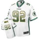 Men Nike Green Bay Packers &92 Reggie White Elite White Drift Fashion NFL Jersey