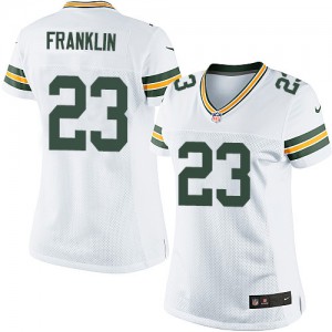 Femmes Nike Packers de verte Bay # 23 Johnathan Franklin Élite blanc NFL Maillot Magasin