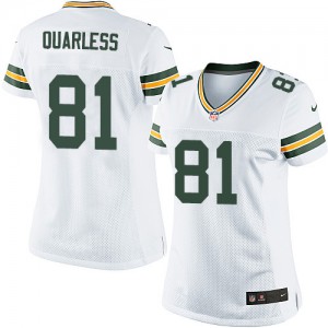 Femmes Nike Packers de verte Bay # 81 Andrew Quarless Élite blanc NFL Maillot Magasin