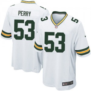 Packers de verte Bay jeunesse Nike # 53 Nick Perry maillot NFL blanc élite