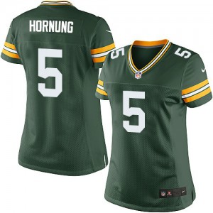 Femmes Nike Packers de verte Bay # 5 Paul Hornung Élite vert couleur NFL maillot de Team