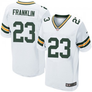 Hommes Nike Packers de verte Bay # 23 Johnathan Franklin Élite blanc NFL Maillot Magasin