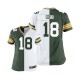 Women Nike Green Bay Packers &18 Randall Cobb Elite Team/Road Two Tone NFL Jersey