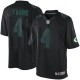 Men Nike Green Bay Packers &4 Brett Favre Elite Black Impact NFL Jersey