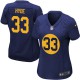 Women Nike Green Bay Packers &33 Micah Hyde Elite Navy Blue Alternate NFL Jersey