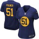 Women Nike Green Bay Packers &51 Nate Palmer Elite Navy Blue Alternate NFL Jersey
