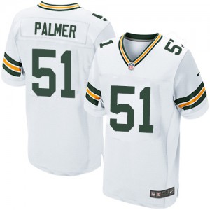 Hommes Nike Packers de verte Bay # 51 Nate Palmer Élite blanc NFL Maillot Magasin