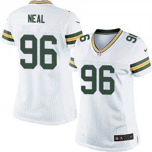 Femmes Nike Packers de verte Bay # 96 Mike Neal Élite blanc NFL Maillot Magasin