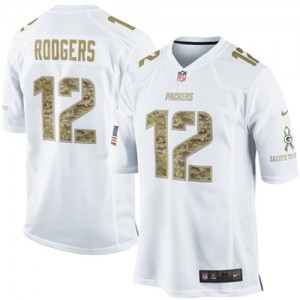 Hommes Nike Packers de verte Bay # 12 Aaron Rodgers élite blanche Salute au Service NFL Maillot Magasin Hommes Nike Packers de verte Bay # 12 Aaron Rodgers élite blanche Salute au Service NFL Maillot Magasin