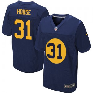 Hommes Nike Packers de verte Bay # 31 Davon maison élite Navy bleu alternent NFL Maillot Magasin