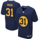 Men Nike Green Bay Packers &31 Davon House Elite Navy Blue Alternate NFL Jersey
