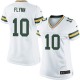 Women Nike Green Bay Packers &10 Matt Flynn Elite White NFL Jersey