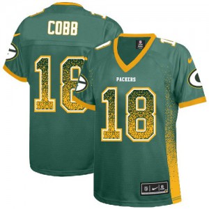 Femmes Nike Packers de verte Bay # 18 Randall Cobb élite vert Drift mode NFL Maillot Magasin