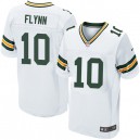 Men Nike Green Bay Packers &10 Matt Flynn Elite White NFL Jersey