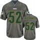 Youth Nike Green Bay Packers &52 Clay Matthews Elite Grey Vapor NFL Jersey