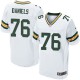 Men Nike Green Bay Packers &76 Mike Daniels Elite White NFL Jersey