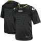 Men Nike Green Bay Packers &27 Eddie Lacy Elite Lights Out Black NFL Jersey