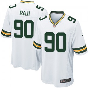 Packers de verte Bay jeunesse Nike # 90 B.J. Raji Élite blanc NFL Maillot Magasin