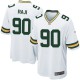 Youth Nike Green Bay Packers &90 B.J. Raji Elite White NFL Jersey