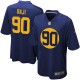Youth Nike Green Bay Packers &90 B.J. Raji Elite Navy Blue Alternate NFL Jersey