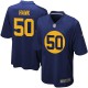 Youth Nike Green Bay Packers &50 A.J. Hawk Elite Navy Blue Alternate NFL Jersey
