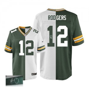Hommes Nike Packers de verte Bay # 12 Aaron Rodgers équipe/route élite deux ton dédicacée NFL Maillot Magasin Hommes Nike Packers de verte Bay # 12 Aaron Rodgers équipe/route élite deux ton dédicacée NFL Maillot Magasin