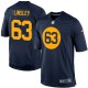 Youth Nike Green Bay Packers &63 Corey Linsley Elite Navy Blue Alternate NFL Jersey