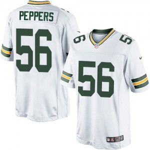 Packers de verte Bay jeunesse Nike # 56 Julius Peppers Élite blanc NFL Maillot Magasin