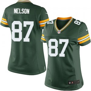 Femmes Nike Packers de verte Bay # 87 Jordy Nelson élite vert équipe NFL Maillot Magasin de couleur