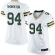 Women Nike Green Bay Packers &94 Khyri Thornton Elite White NFL Jersey