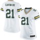Women Nike Green Bay Packers &21 Ha Ha Clinton-Dix Elite White NFL Jersey