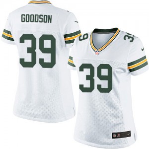 Femmes Nike Packers de verte Bay # 39 Demetri Goodson Élite blanc NFL Maillot Magasin