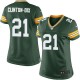Women Nike Green Bay Packers &21 Ha Ha Clinton-Dix Elite Green Team Color NFL Jersey