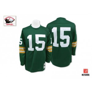 Mitchell et Ness Packers de verte Bay # 15 Bart Starr Throwback vert authentiques NFL maillot Mitchell et Ness Packers de verte Bay # 15 Bart Starr Throwback vert authentiques NFL maillot