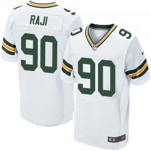 Hommes Nike Packers de verte Bay # 90 B.J. Raji Élite blanc NFL Maillot Magasin
