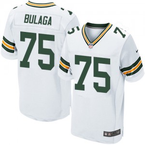 Hommes Nike Packers de verte Bay # 75 Bryan Bulaga Élite blanc NFL Maillot Magasin