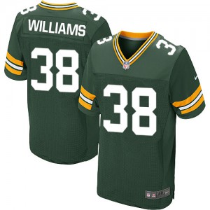 Hommes Nike Packers de verte Bay # 38 Tramon Williams élite vert équipe NFL Maillot Magasin de couleur