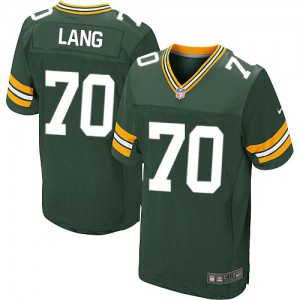 Hommes Nike Packers de verte Bay # 70 T.J. Lang élite vert équipe NFL Maillot Magasin de couleur