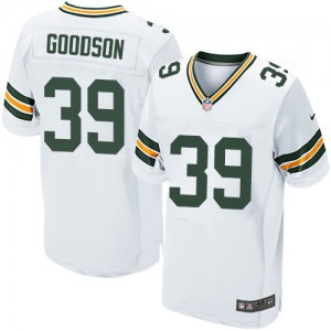 Hommes Nike Packers de verte Bay # 39 Demetri Goodson Élite blanc NFL Maillot Magasin